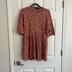 Polka dot babydoll dress